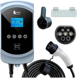 Carregador Portátil para Carro Elétrico, 7,6KW 32A 85-264V Tipo 2, Cabo 5M, Carregamento Interno/Externo, Wi-Fi, Carregador EV Tipo 2 para Carros