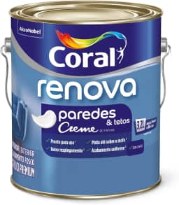 RENOVA PAREDES & TETOS FOSCO BRANCO 3,2L - CORAL