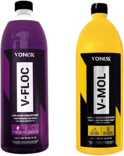 Kit Shampoo Para Lavar Carro, V-mol 1,5L + V-floc 1,5L Vonixx