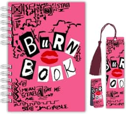 Planner Diário de Leitura – Burn Book - Meninas Malvadas | Capa Dura com Marcador Tassel e com Marcador Magnético