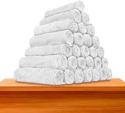 Kit 10 - Toalhas De Rosto Para Salão - Profiline (10 Brancas)