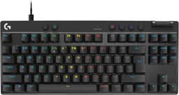 Teclado Gamer Com Fio Logitech G PRO X TKL RAPID com layout US, Switches Magnético- analógicos, Modo Rapid Trigger, Acionamento Ajustável, e RGB LIGHTSYNC - Preto