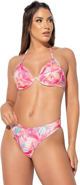 Biquíni MVB Modas Meia Taça Levanta Seios Aro Bojo