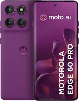 Smartphone Motorola Edge 60 PRO 5G - 256GB 24GB (12GB RAM+12GB Ram Boost) Tela Quad-Curve moto AI 50MP Sony Camera ultrarresistencia militar IP68 + IP69 - Violeta