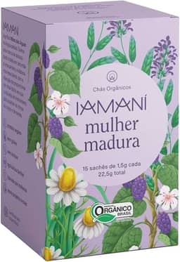 Chá Orgânico Mulher Madura Iamaní Menopausa Amora 15 sachês