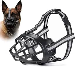 Focinheira Para Pitbull Cachorros Grandes Ajustável Silicone