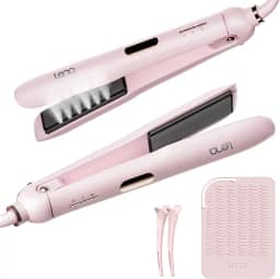 LENA Chapinha A Vapor H11, Ferramenta Profissional Para Modelagem De Salão Com Placas De Vapor De Titânio, Efeito Super Alisador, Temperaturas Ajustáveis Para Todos Os Tipos De Cabelo, Display Led,