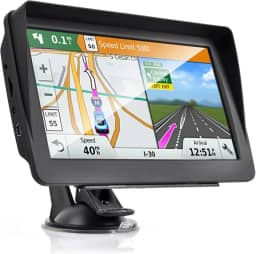 Navegador GPS para carro, tela sensível ao toque, HD, tela sensível ao toque, limite de velocidade, alerta de luz vermelha, caminhão, navegação GPS para carro, com mapas norte-americanos