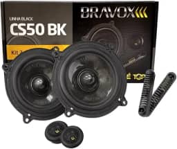 Kit 2 Vias, Bravox, Cs50 Bk, Car Audio Or Theater