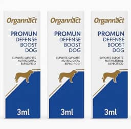Kit 3 Suplementos Cães Promun Defense Boost Dog 3ml Probiótico Omega 3 Suporte Nutricional Casa Buritis
