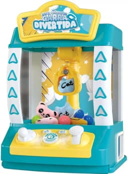 DM Toys Mini Máquina Pelúcia Garra Divertida Azul