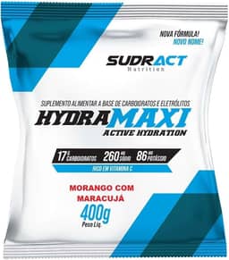 Sudract Hydramaxi Isotônico Em Pó - 400G Refil Morango Com Maracujá - Nutrition