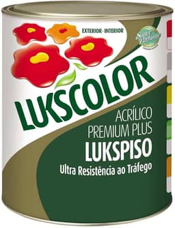 Tinta Lukscolor Lukspiso Premium Plus Cinza 900ml