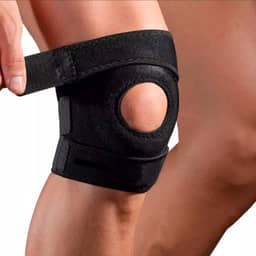Joelheira Ortopédica Ajustável Proteção Patelar Menisco Tensor Alívio Dor Esportes Proteção