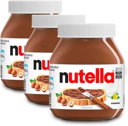 Creme de Avelã Nutella Kit 3 Potes de 650g