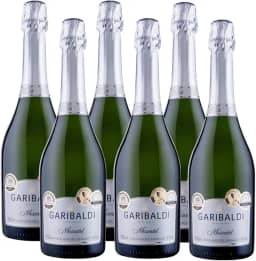 Kit 6 Espumantes Garibaldi Branco Moscatel 750 ml