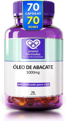 Óleo De Abacate 1000mg Softgel | 70 Cápsulas