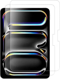 Pacote com 2 protetores de tela para iPad Pro 11 polegadas 2024 modelo M4 (5ª geração) escudo transparente de alta definição (PET), compatível com canetas Stylus, ultrarresistente, compatível com