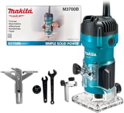 MAKITA Tupia Manual M3700B 530W 35000RPM Corte Preciso em Madeira e MDF para Marceneiro Profissional 220v