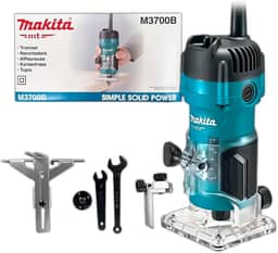 MAKITA Tupia Manual M3700B 530W 35000RPM Corte Preciso em Madeira e MDF para Marceneiro Profissional 220v