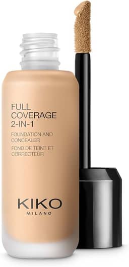 KIKO MILANO, Full Coverage 2-in-1 Foundation & Concealer, Base e Corretivo 2 em 1, Cor