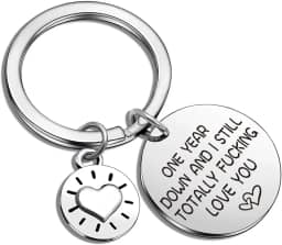 Chaveiro de namorada presentes românticos para ela ele presentes de dia do cônjuge para esposa joias chaveiro noiva para ser