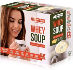 Caixa de Whey Soup (Sopa) 12 unidades de 25g - All Protein (Queijo, Cebola e Salsa)
