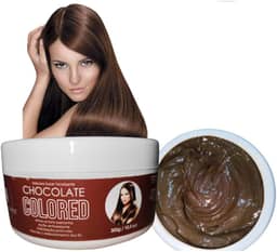 Máscara Tonalizante Chocolate Sem Amonia 300g Resultado 100% Natural com Hidratação