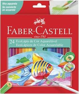 Lápis Aquarelável EcoLápis, Faber-Castell, 120224G, Grafite
