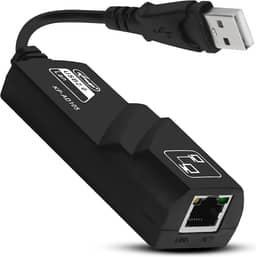 Adaptador de Rede USB para RJ45 Ethernet 10/100 Mbps Compatível Redes Gigabit, Placa de Rede Externa Plug & Play, Windows Mac Linux Notebook e PC