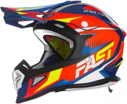 Pro Tork Capacete Motocross Fast Fantasy Limited Edition 62 Azul/Laranja 62