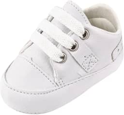 Sapatinho Tênis Bebê Mania Branco - Ideal para Batizados e Ocasiões Especiais