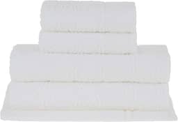 Buddemeyer Jogo de toalhas Florentina Banho Branco 5 peças