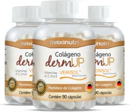 Colágeno Hidrolisado DermUp Verisol - 3 unidades de 90 cápsulas - Maxinutri