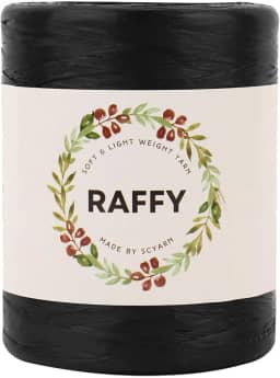 Fio de fita RAFFY para tricô e crochê macio e leve para fazer bolsa de praia de verão e chapéu de sol Col.112