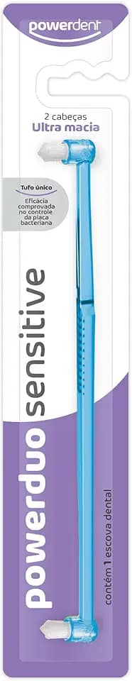 Powerdent Escova Dental Powerduo Sensitive 2 Tufos