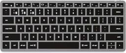 Satechi Teclado Bluetooth Slim Retroiluminado X1 - Teclas iluminadas e emparelhamento multidispositivo - Para M2/ M1 MacBook Pro/Air, M2/ M1 iPad Pro/Air, M2 Mac Mini, iMac M1 (Cinza Espacial)