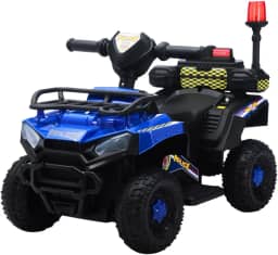 Carro Elétrico Infantil Policial 6v Frente/Ré Maxi Toys (Azul)