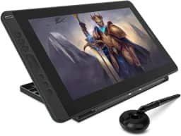 HUION Mesa digitalizadora Kamvas 13 com tela totalmente laminada, com Stylus 8192, suporte ajustável com 8 teclas de atalho ajustável, tela de caneta de 13 polegadas,preto