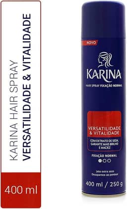 Karina Hair Spray Fixador 400 Ml Normal Grande Roxo