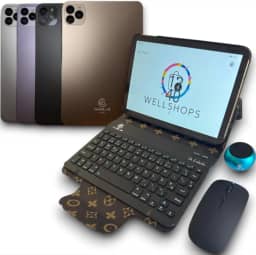 Tablet Milli Mil20 Pro, 16GB RAM + 512GB, Android 14, Tela 10.1', Chip 5G, com Teclado, Mouse, Caixa de Som e Capa