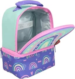 Bolsa Térmica Infantil Thermos Arco-íris Cor Azul-claro