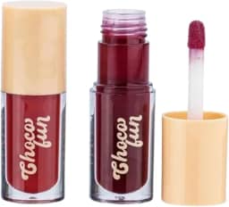 Tint Cream Choco Fun, Tint Labial com Aroma de Chocolate, Batom, Gloss, com Pantenol e Vitamina E - Maquiagem (Brownie)