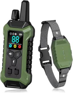 Coleira Adestramento Cães PC30 Sem Fio, IP67 À Prova D'Água, Recarregável. Controle Remoto para Treino Eficaz de Pets