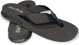 Chinelo Masculino Com Salto DuRio Air Para Esporão Fascite Plantar Ortopédico Vegano