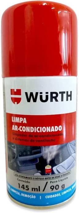 Higienizador Limpa Ar Condicionado Wurth Carro Novo 145m