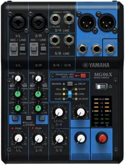 Mesa de Som Analógica MG 06X Yamaha