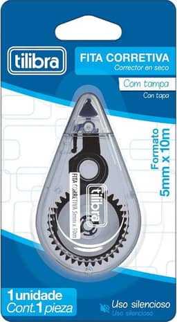Tilibra - Corretivo em Fita 5mmX10m Preto
