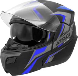 CAPACETE ESCAMOTEÁVEL PRO TORK ATTACK HSA AZUL TAM. 58