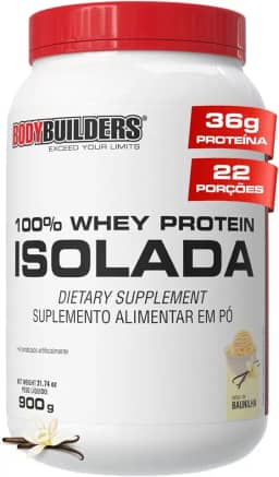 Whey Protein 100% Isolada Baunilha 900g - Bodybuilders